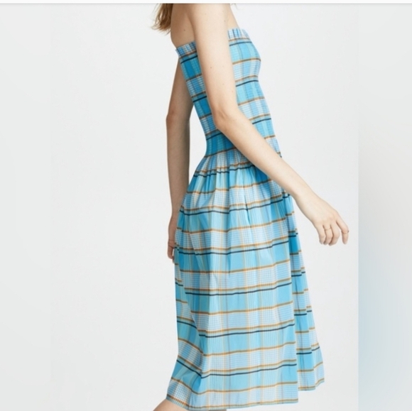Diane Von Furstenburg Smocked Midi Dress NWTs - Picture 4 of 11